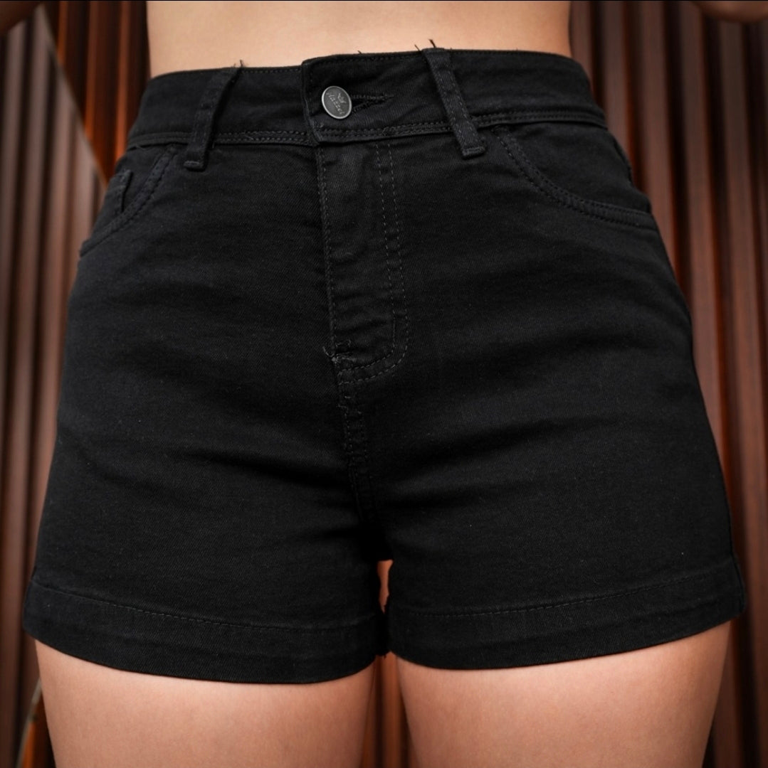 Short Mom Fit "Urban Grey" - Denim Confort Premium