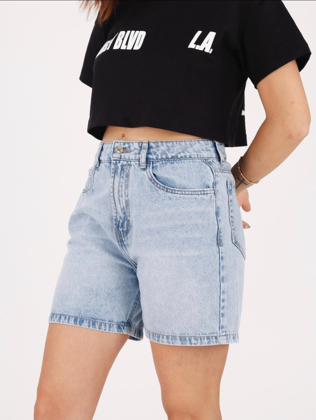 🔥 SHORT BIKER KORINA DENIM