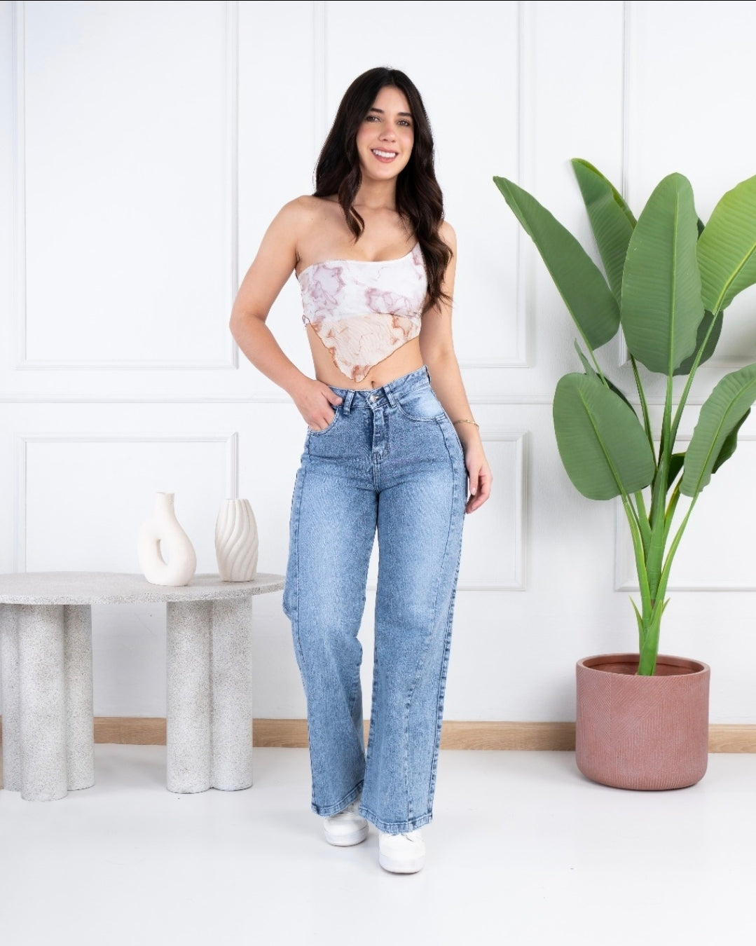 ✨ JEANS WIDE LEG VENA PREMIUM